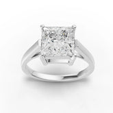 Princess Cut Lab Diamond Ring · Four-Prong Solitaire