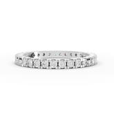 0.66 Ct Round Lab Diamond Bar-Set Full Eternity Ring