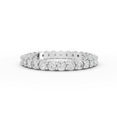 1.15 Ct Round Lab Diamond Shared-Prong Full Etenity Ring