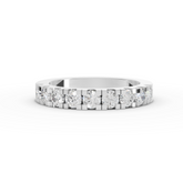 0.91 Ct Elara Round Lab Grown Diamond Half Eternity Band