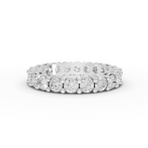 2.57 Ct Round Lab Diamond Shared-Prong Full Etenity Ring