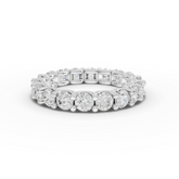 2.89 Ct Round Lab Diamond U-Prong Full Eternity Ring