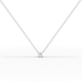 0.50 Ct Solitaire Lab Grwon Diamond Pendant Necklace 0.50 Ct Center