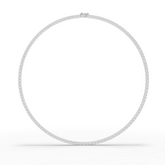 9.60 Ct Classic Round Lab Diamond Tennis Necklace