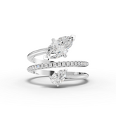 2.30 Ct Open Wrap Marquise Diamond Ring