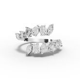 1.27 Ct Mixed Diamond Spiral Ring