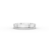 0.21 Ct Round Pavé Wedding Band