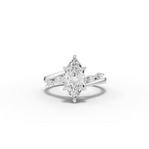 1.80 Ct Marquise Split Shank Diamond Ring 1.5 Ct Center