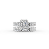 11.02 Ct Radiant Double Band Lab Grown Diamond Ring