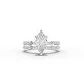 1.61 Ct Marquise With Side Diamond Band Ring