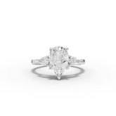 1.80 Ct Pear Three-Stone Lab Grown Diamond Ring