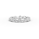 0.63 Ct Marquise Bezel Full Eternity Diamond Band