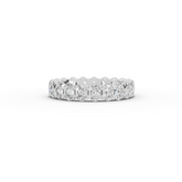 2.21 Ct Oval Shared-Prong Lab Diamond Full Eternity Band