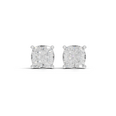 1.50 Ct Each Cushion Cut Four-Prong Lab Diamond Stud