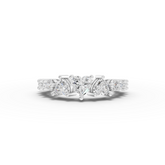 Lab-Grown Diamond Graduated Half-Eternity Band