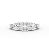 0.38 Ct Emerald Lab Diamond Statement Open Ring