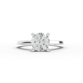 1.00 Ct Round Solitaire Lab Diamond Ring 1.00 Ct Center