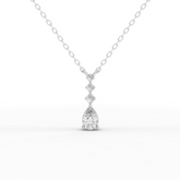 Lab-Grown Pear Diamond Necklace, Earrings & Ring Set