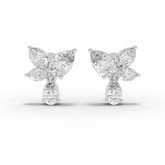 1.44 Ct Butterfly Bloom Lab Grown Diamond Drop Earrings