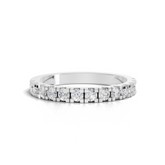 0.58 ct round lab diamond bar-set full eternity band with continuous diamonds around the ring
