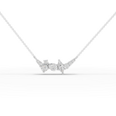 Lab Grown Diamond Multi-Shape Cluster Necklace