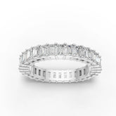 Emerald-Cut Lab-Grown Diamond Eternity Band