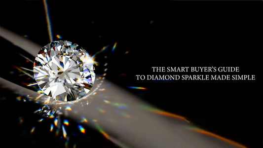 Diamond sparkle showing strong white light brilliance