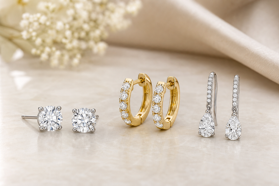 Diamond Earrings Buying Guide: Studs, Hoops, Drops, and More