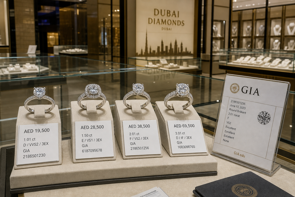 Diamond Stores in Dubai: How to Compare Selection, Certification, and Price