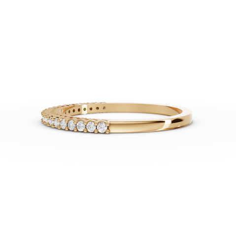 0.17 CT Round Shared-Prong Full Eternity Lab Grown Diamond Ring, view 4