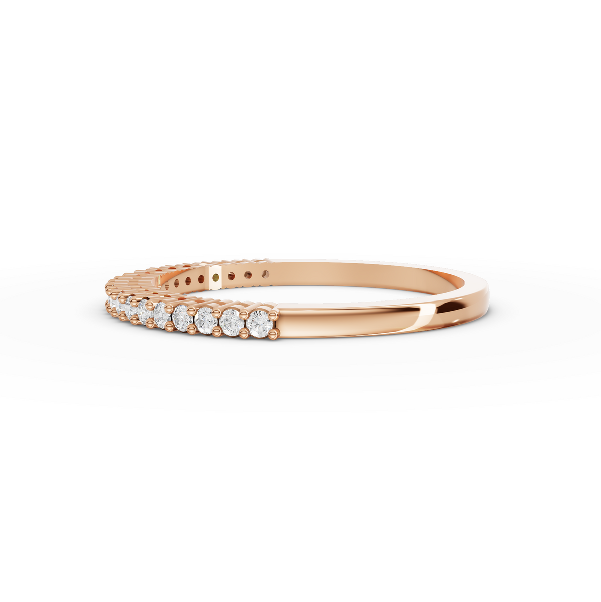 0.17 CT Round Shared-Prong Full Eternity Lab Grown Diamond Ring, view 5