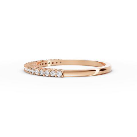 0.17 CT Round Shared-Prong Full Eternity Lab Grown Diamond Ring, view 5