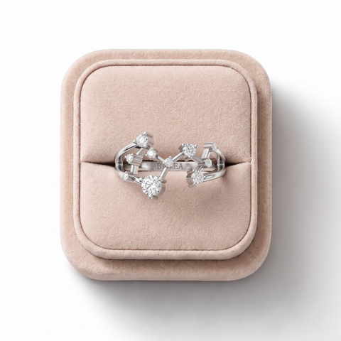0.23 CT Round Scorpio Lab Grown Diamond Ring