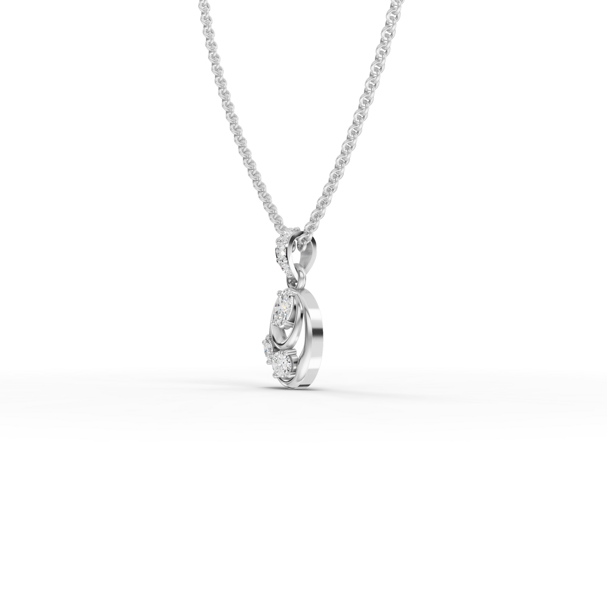 0.33 CT Oval Lab Grown Diamond Pendant