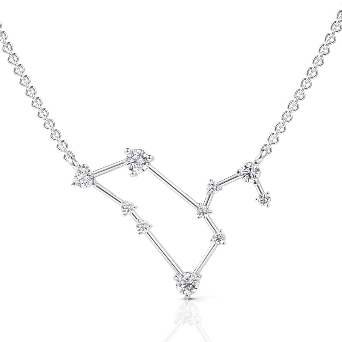 0.39 CT Leo Lab Grown Diamond Pendant in white gold
