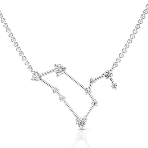0.39 CT Leo Lab Grown Diamond Pendant in white gold
