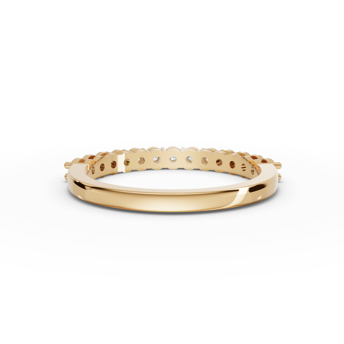 0.39 CT Round Shared-Prong Full Eternity Lab Grown Diamond Ring, view 4