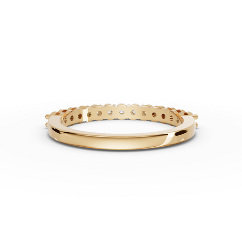 0.39 CT Round Shared-Prong Full Eternity Lab Grown Diamond Ring, view 4