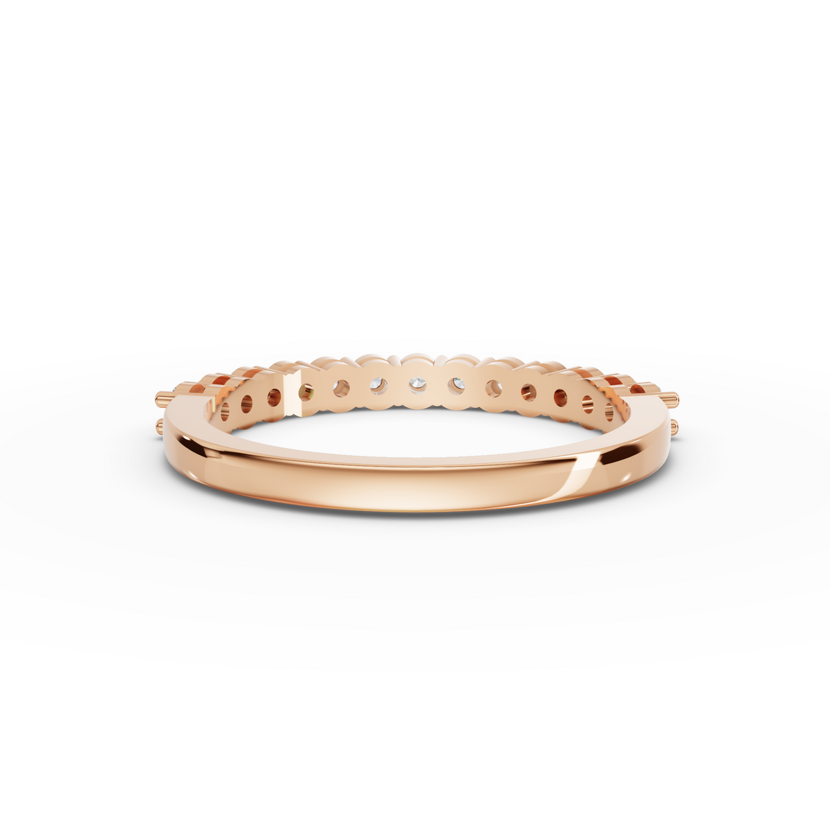 0.39 CT Round Shared-Prong Full Eternity Lab Grown Diamond Ring, view 6