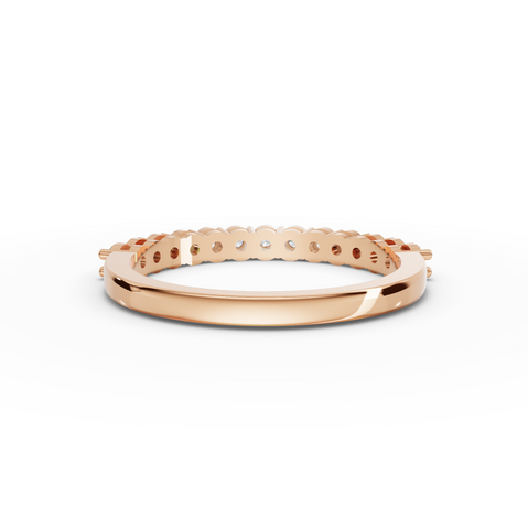 0.39 CT Round Shared-Prong Full Eternity Lab Grown Diamond Ring, view 6