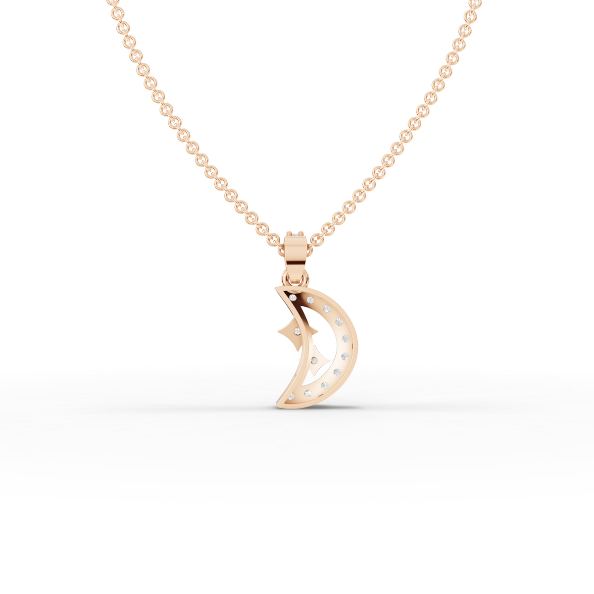 0.40 CT Round Lab Grown Diamond Statement Pendant, view 6