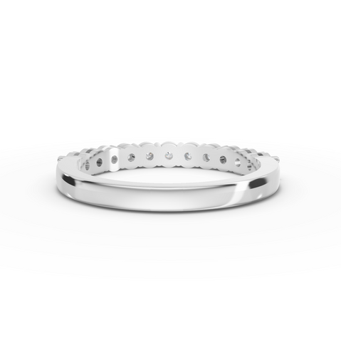 0.47 CT Round Shared-Prong Full Eternity Lab Grown Diamond Ring, view 3