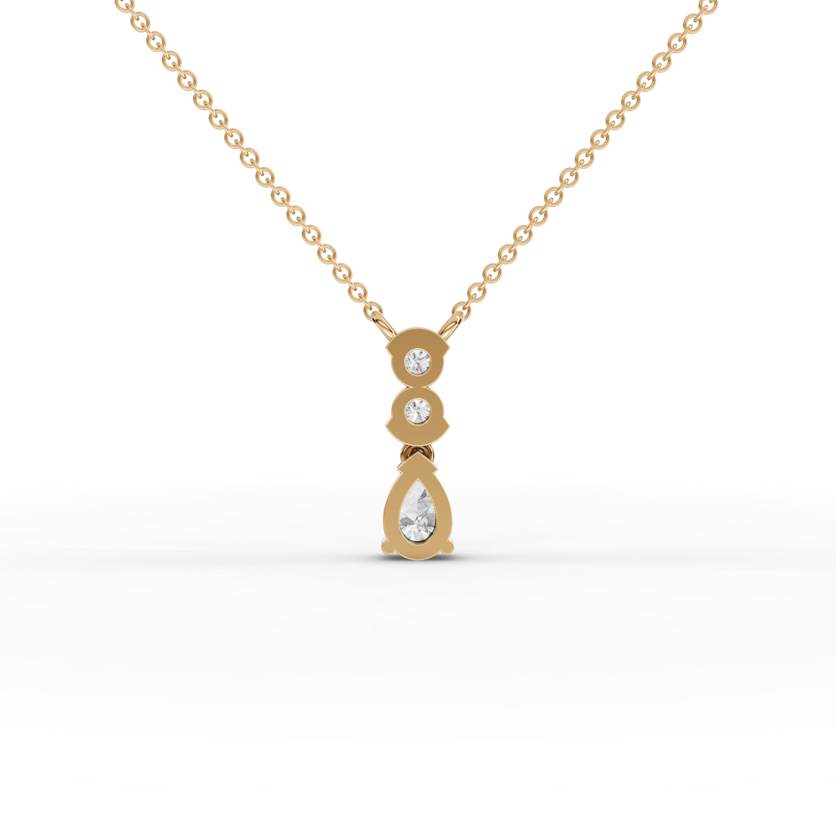 0.55 CT Pear Statement Lab Grown Diamond Pendant, view 6