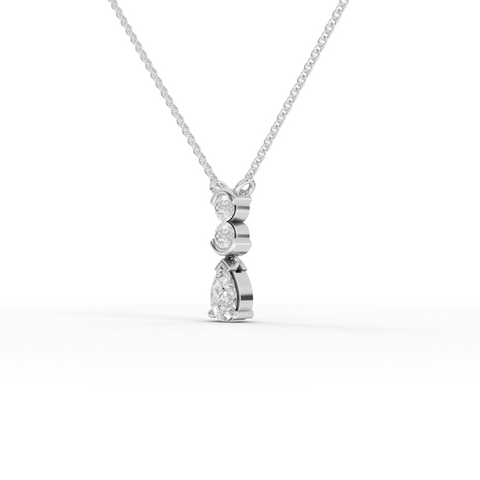 0.55 CT Pear Statement Lab Grown Diamond Pendant