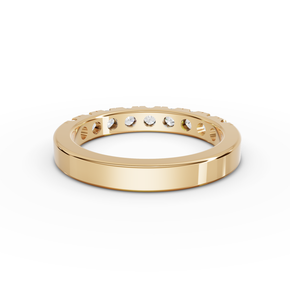 0.70 CT Round Bar-Set Full Eternity Lab Grown Diamond Ring, view 4