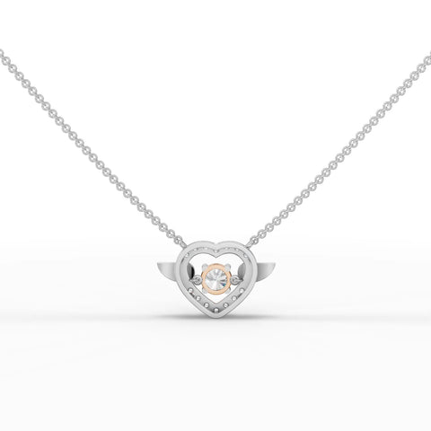 0.75 CT Round Halo Lab Grown Diamond Pendant