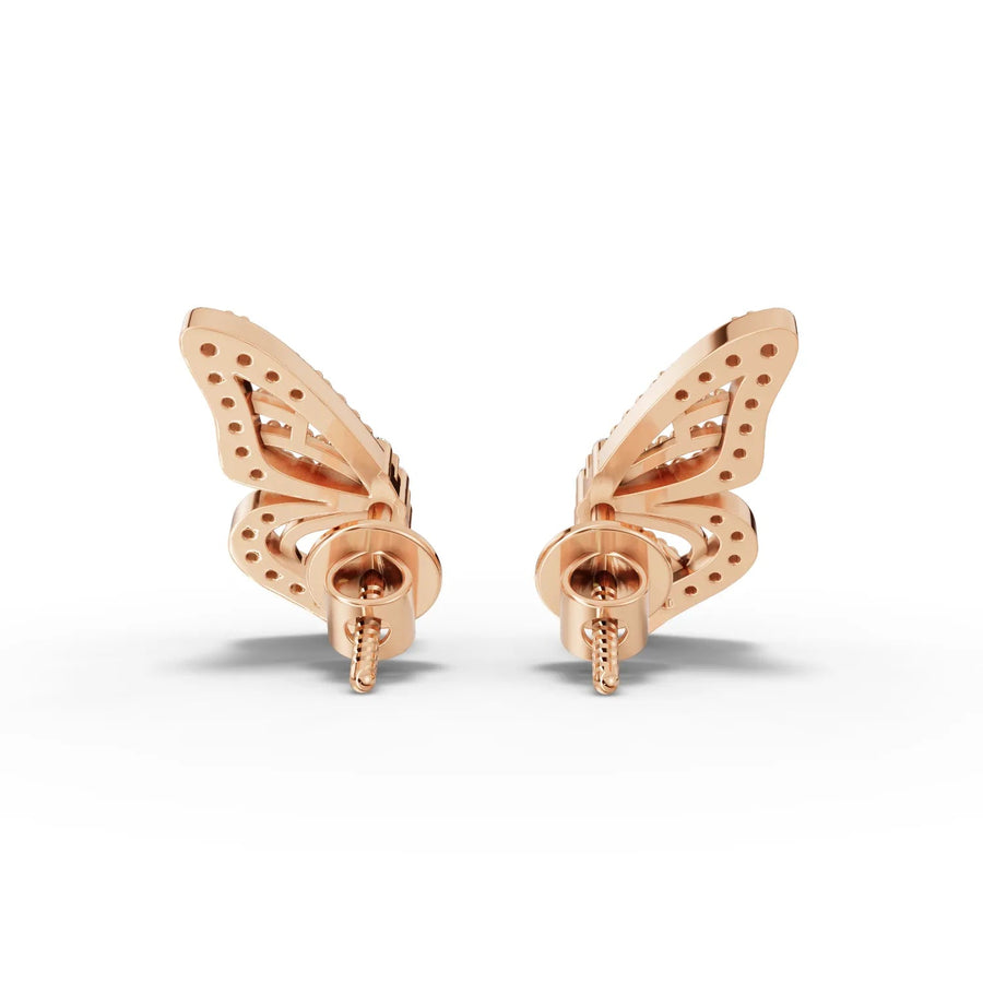Rose gold stone distribution detail
