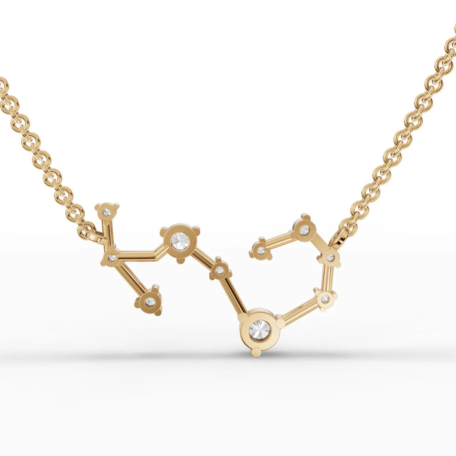 Yellow gold connector bar detailing