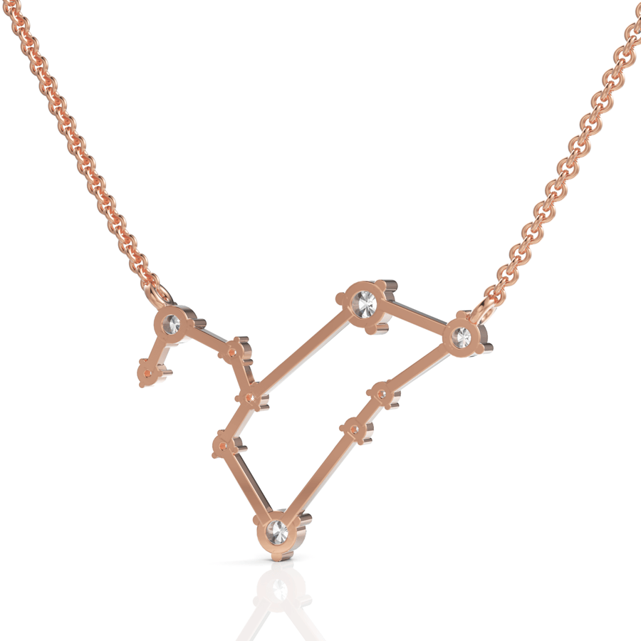 Prong-set stones rose gold close-up