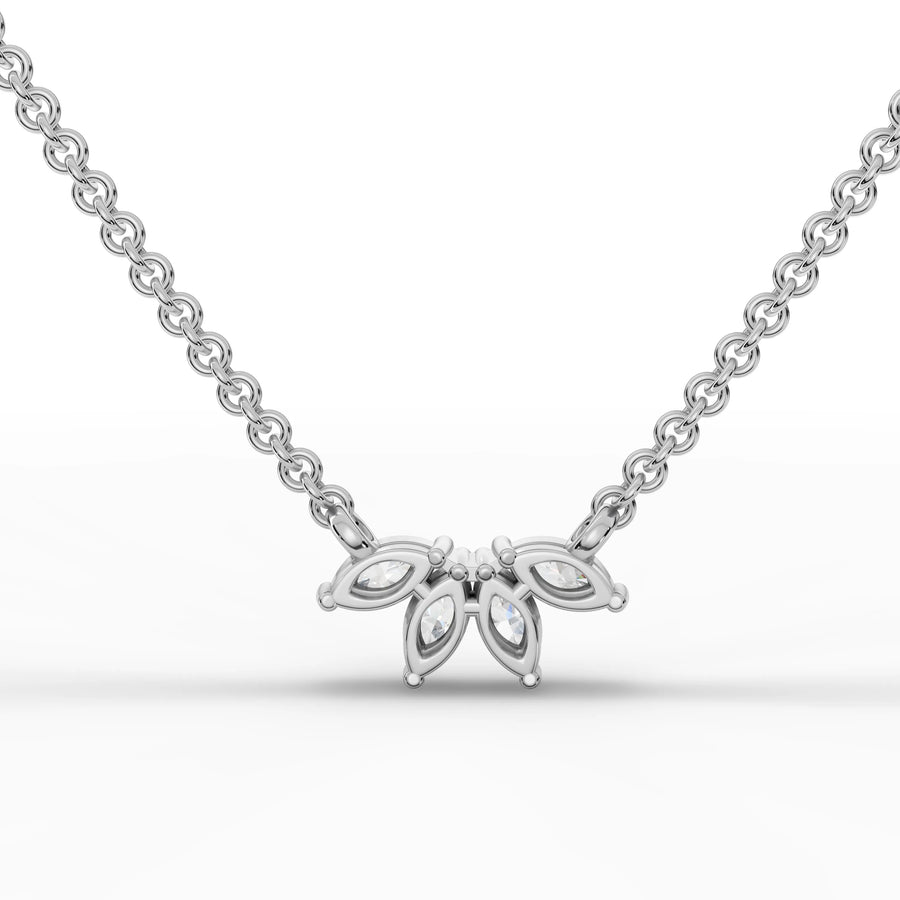 White gold geometric motif detail